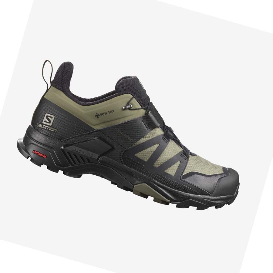 Salomon X ULTRA 4 GORE-TEX Erkek Yürüyüş Ayakkabısı Zeytin Yeşili Siyah | TR 3592EBC